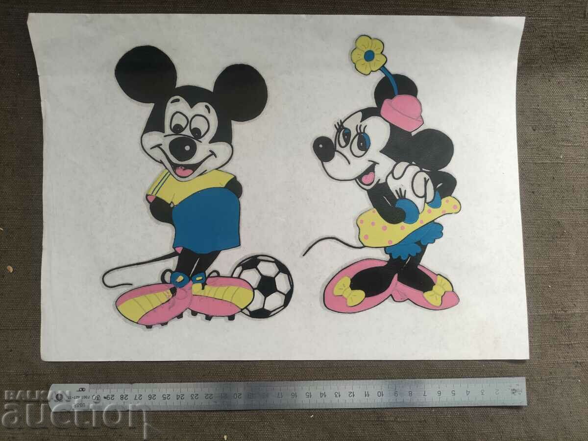 Stickers, stickers Mickey Mouse with a friend