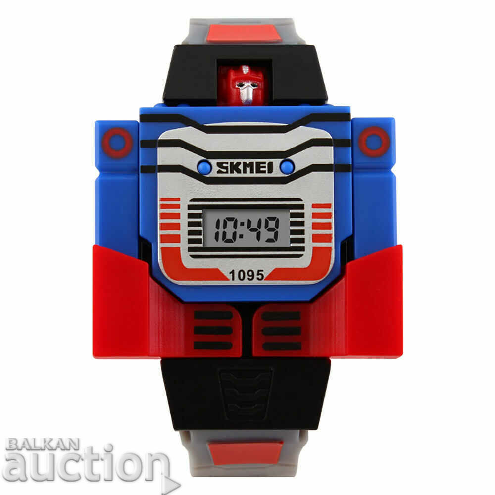 Delivery of New Children's watch transformer robot toy for gift det Delivery of New Children's watch transformer robot toy for gift det