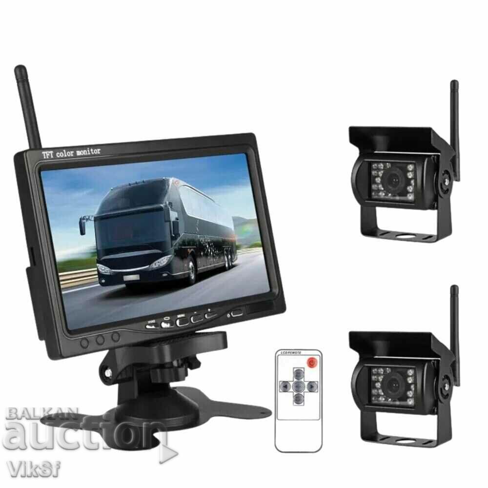 Delivery of 7 inch bus and truck video recorder with 2 cameras Delivery of 7 inch bus and truck video recorder with 2 cameras