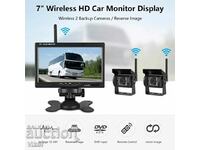 7 inch bus and truck video recorder with 2 cameras