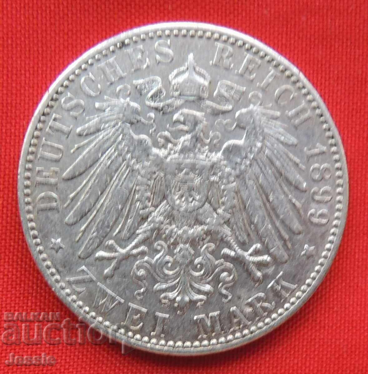 2 Марки 1899 А Германия