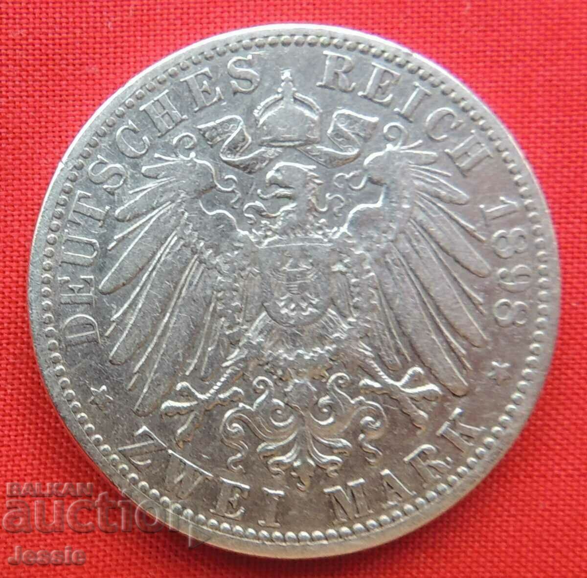 2 γραμματόσημα 1898 Α Γερμανία