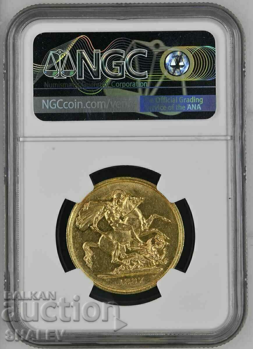 2 Soverein 1887 Great Britain - AU58 (gold) with price 4799.89 BGN | € 2454.14 2 Soverein 1887 Great Britain - AU58 (gold) with price 4799.89 BGN | € 2454.14