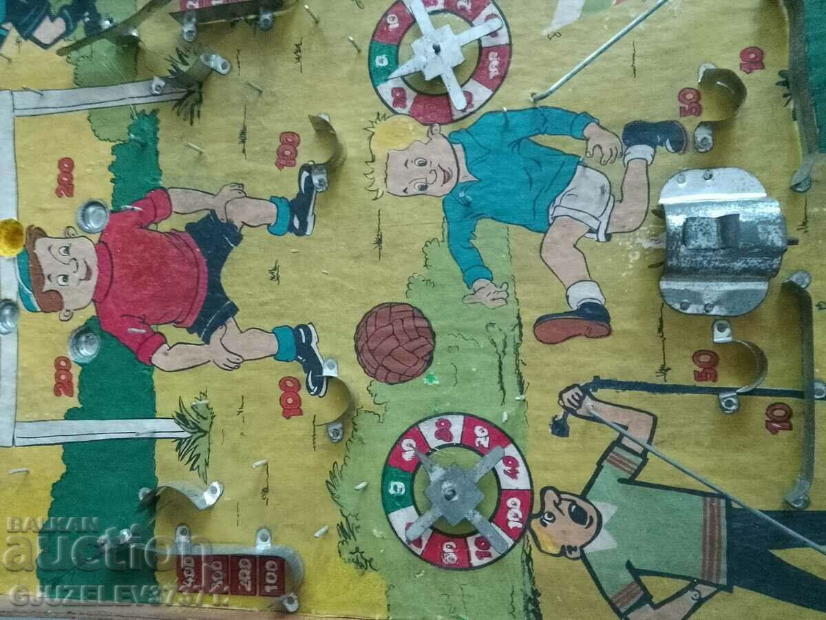Vintage pinball board 63.cm(600mm), soccer retro with price 129.00 BGN | € 65.96 Vintage pinball board 63.cm(600mm), soccer retro with price 129.00 BGN | € 65.96