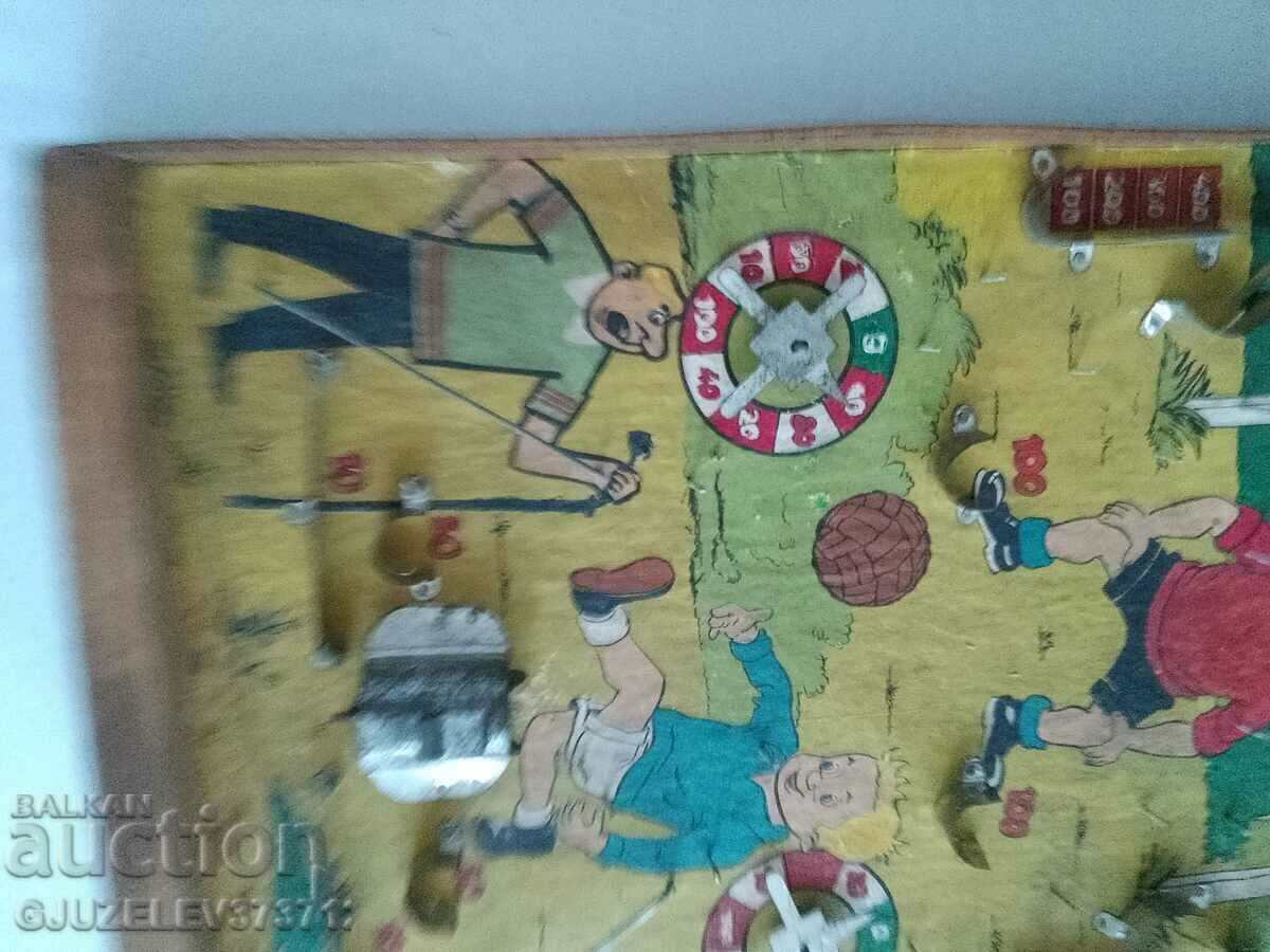 Vintage pinball board 63.cm(600mm), soccer retro - 7 Vintage pinball board 63.cm(600mm), soccer retro - 7