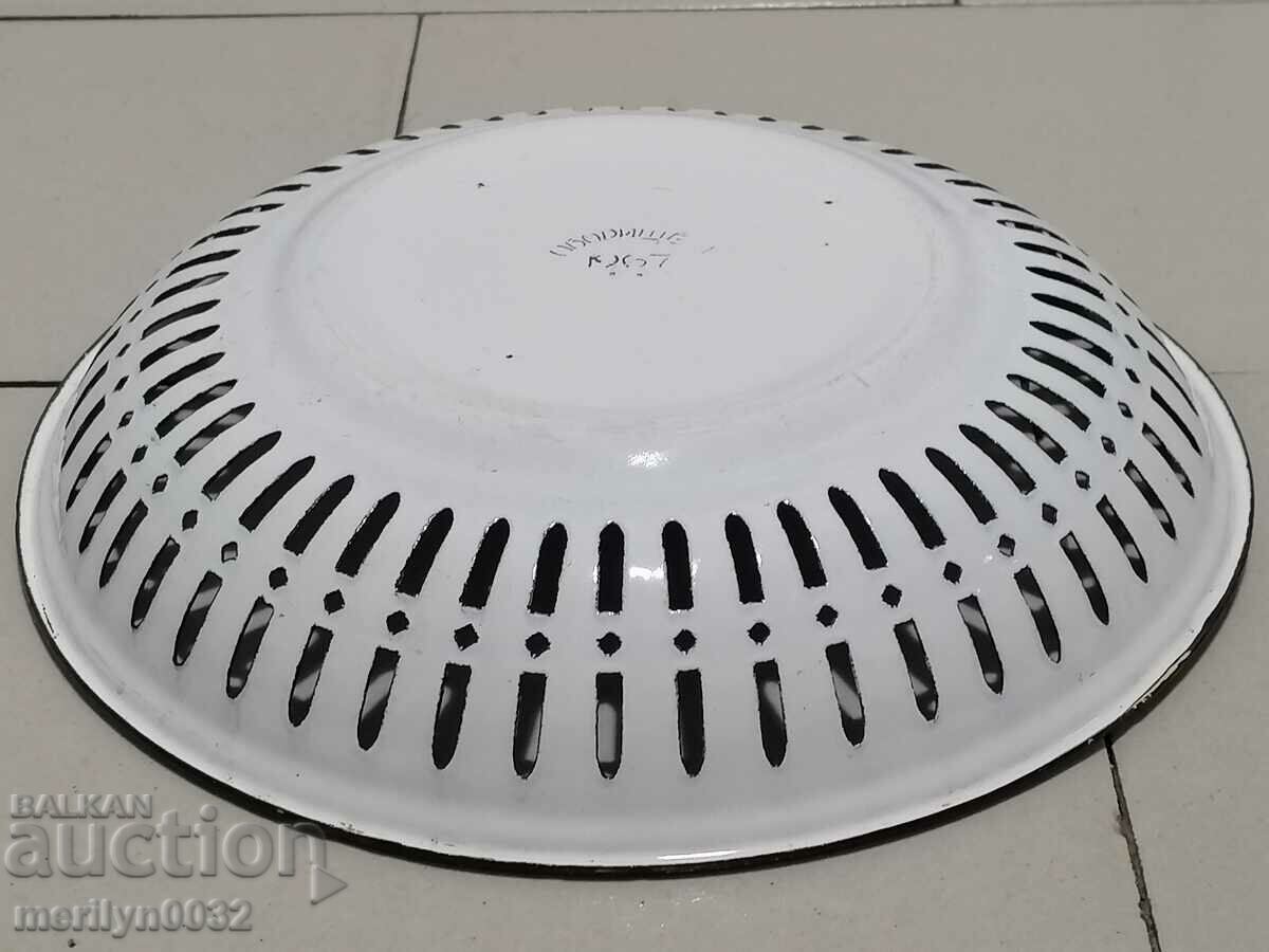 Old enamelled bread pan enamel from the 1960s - 5 Old enamelled bread pan enamel from the 1960s - 5