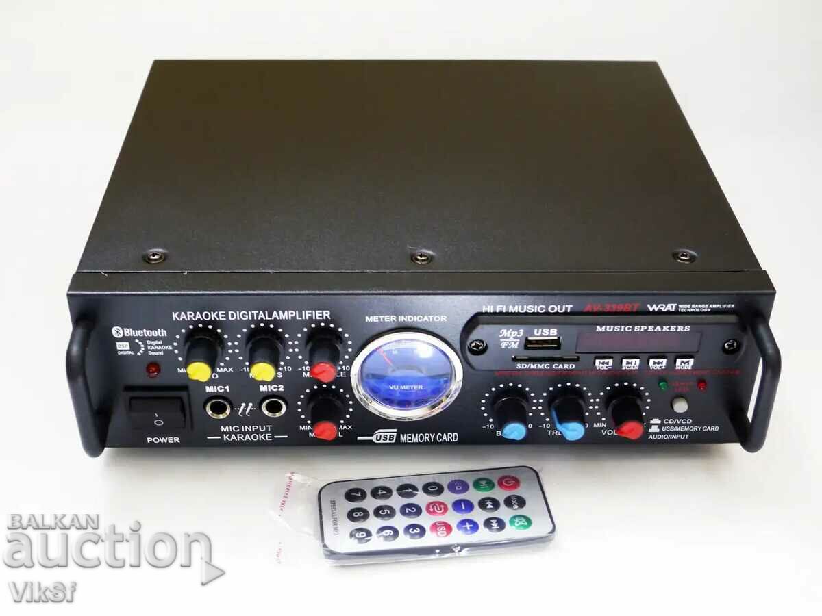 Amplificator audio UKC AV-339B, karaoke, port USB, slot SD, MP3 - 5