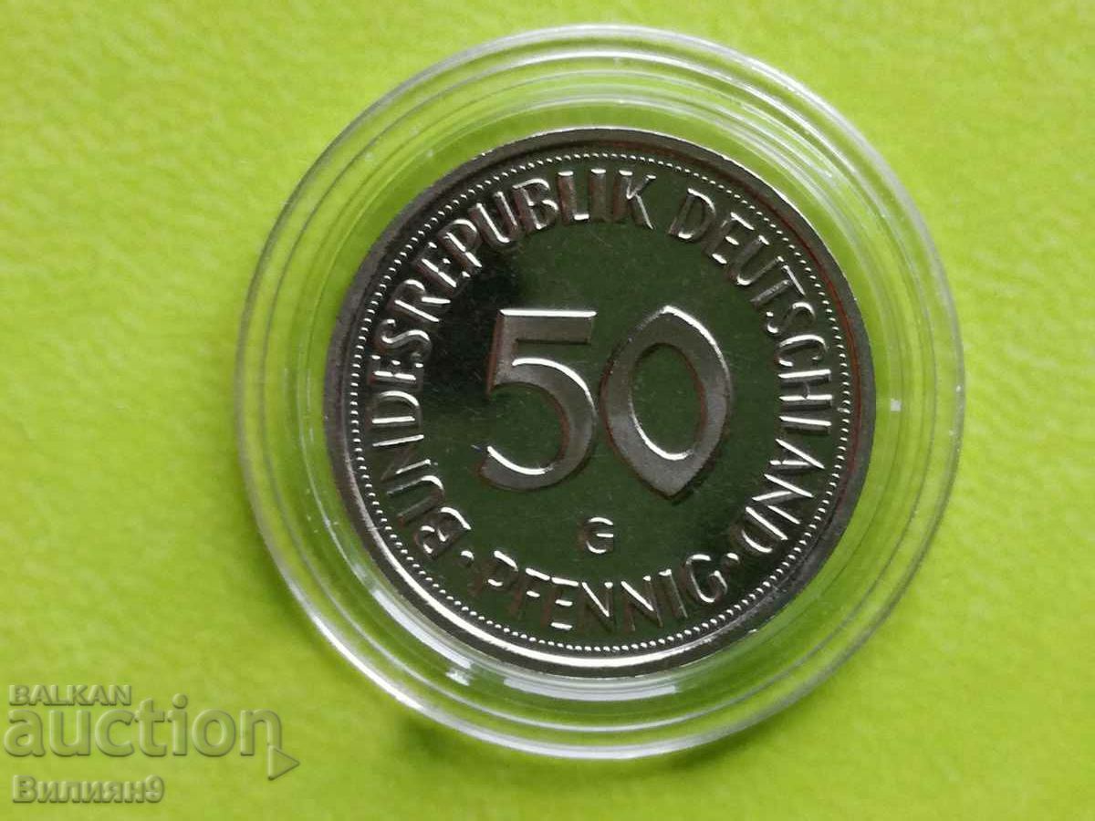 50 Pfennig 2001 ''G'' Germany Proof