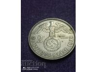 2 Марки 1938година сребро Трети Райх