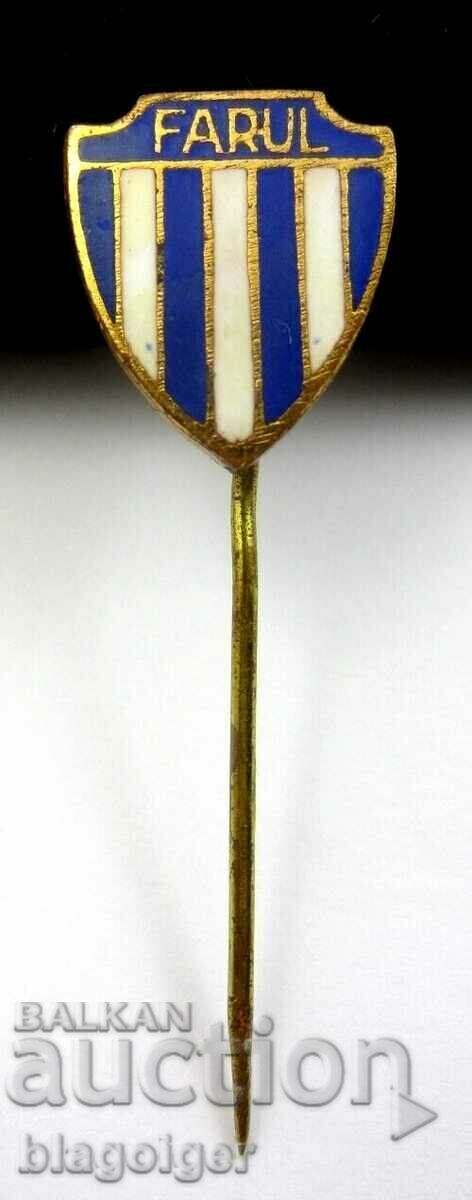 Auction Old Football Badge - Farul Constanta - Romania - Enamel Auction Old Football Badge - Farul Constanta - Romania - Enamel