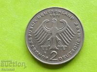 2 марки 1971 ''F'' ФРГ Германия