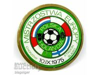 Football-Poland vs Netherlands-1975-Qualification-Match-Plaque