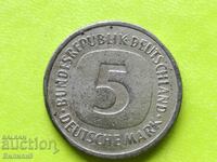 5 марки 1975 ''G'' ФРГ Германия
