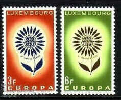 Luxemburg 1964 Europa CEPT (**) serie curată, fără ștampilă