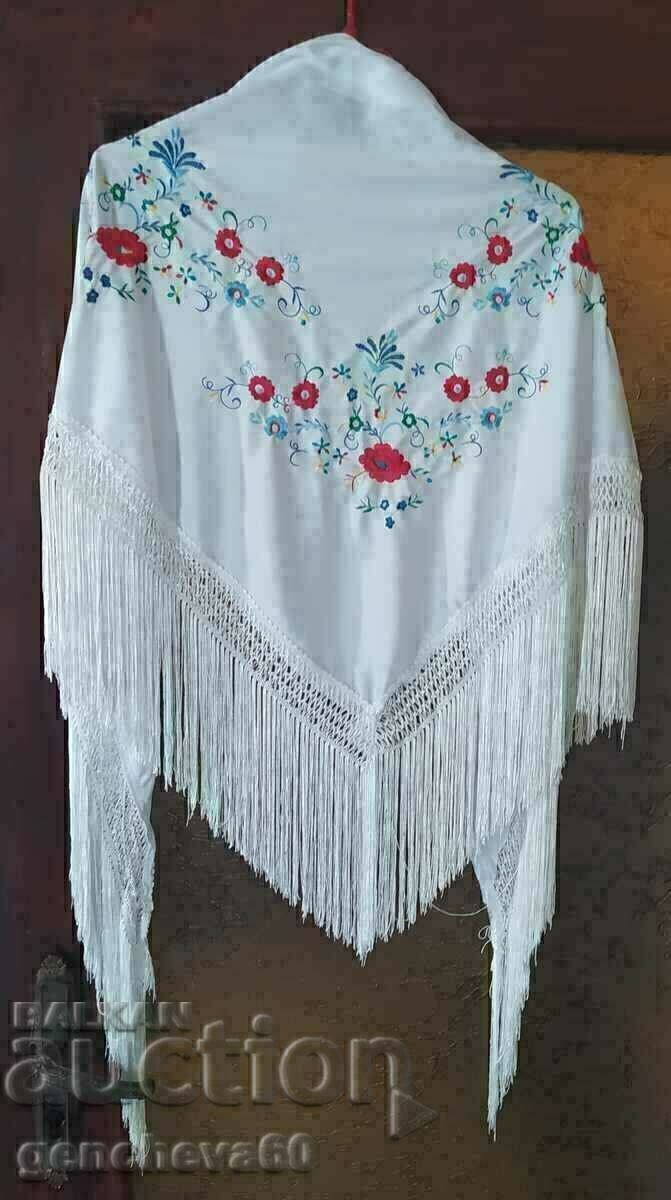 Eșarfă RETRO 160 cm. cu broderie - 6