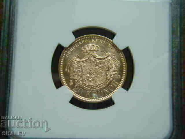 20 de coroane 1898 Suedia - MS64 (aur) - 7 20 de coroane 1898 Suedia - MS64 (aur) - 7