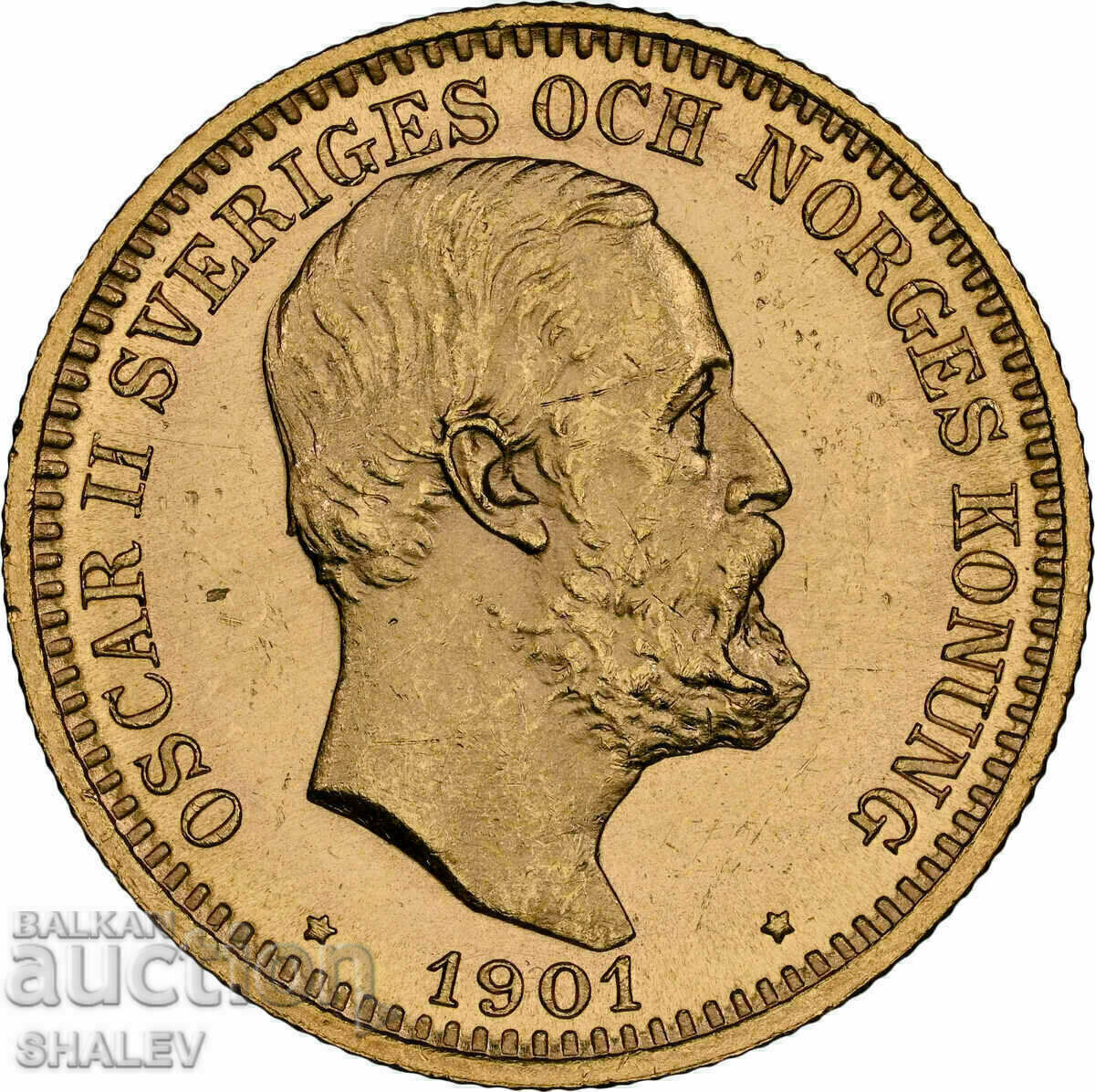Auction 20 Kronor 1901 Sweden - MS64 (gold) Auction 20 Kronor 1901 Sweden - MS64 (gold)