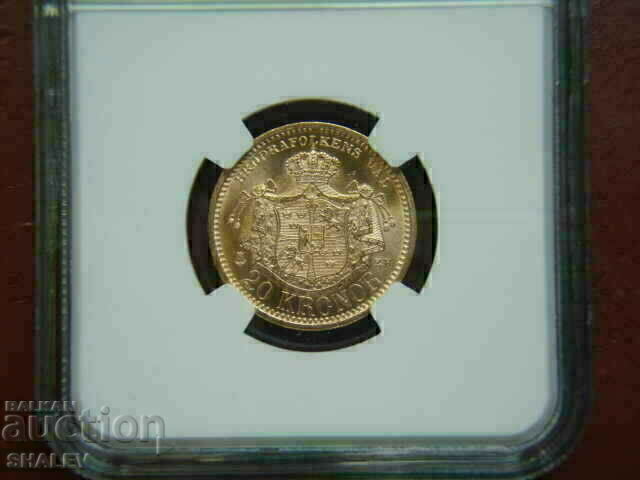 20 Κορώνες 1901 Σουηδία - MS64 (χρυσός) - 7