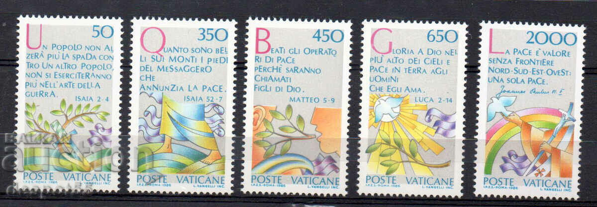 1986. The Vatican. International Year of Peace.