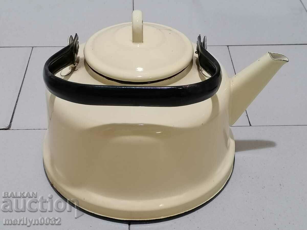 Auction Enameled teapot from the Sotsa, a vessel with enamel, USSR Auction Enameled teapot from the Sotsa, a vessel with enamel, USSR