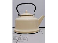 Enamelled teapot kettle, enamel container, USSR