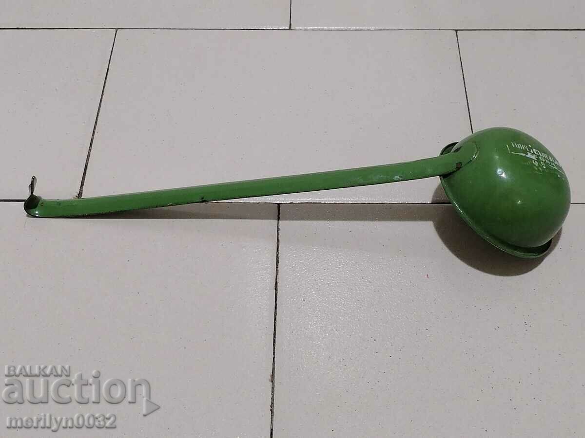 Auction Old spoon with enamel, lamb early wound, PRB Auction Old spoon with enamel, lamb early wound, PRB