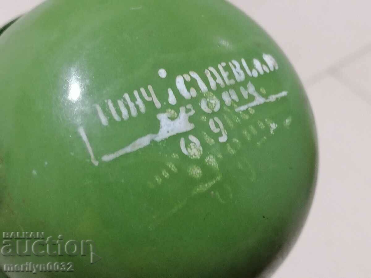 Old spoon with enamel, lamb early wound, PRB - 5 Old spoon with enamel, lamb early wound, PRB - 5