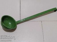 Old spoon with enamel, lamb early wound, PRB