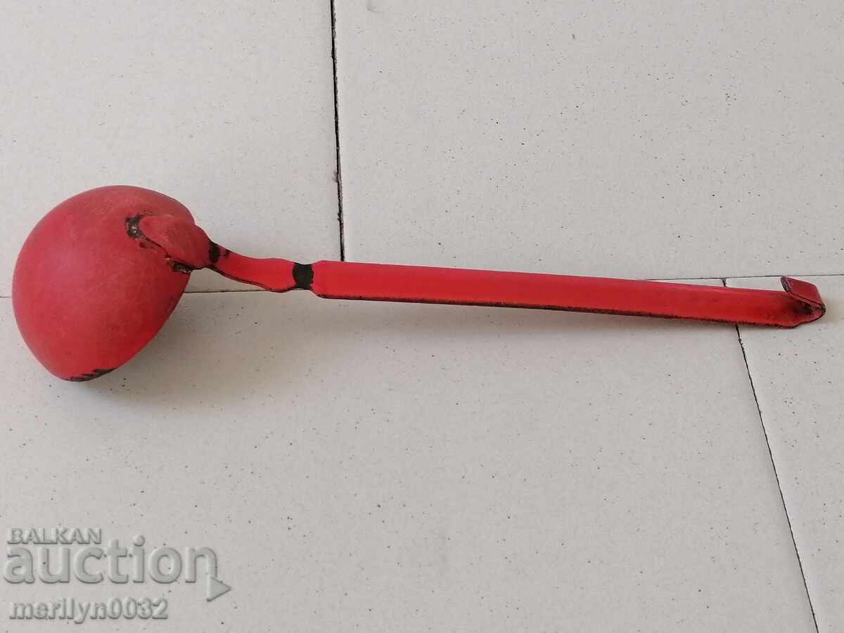 Old spoon with enamel, lamb early wound, PRB - 7 Old spoon with enamel, lamb early wound, PRB - 7