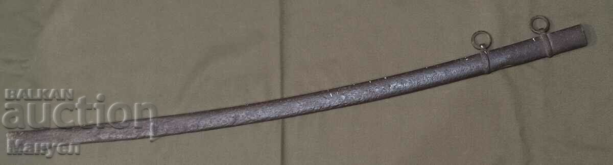 A scabbard from an old war saber.