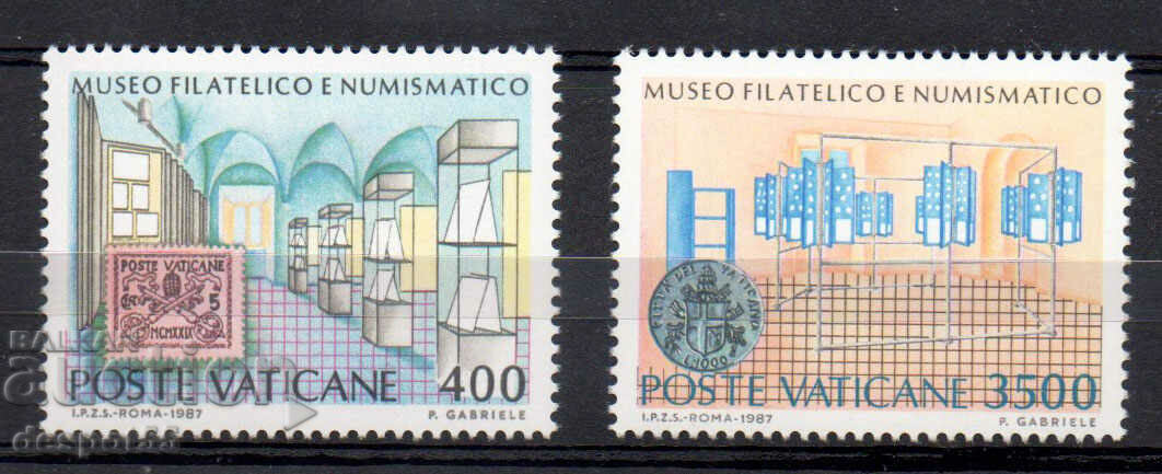 1987. Vaticanul. Muzeul de timbre și monede din Vatican.