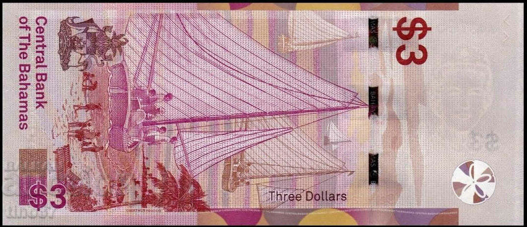 Auction tino37- BAHAMAS - 3 DOLLARS - 2019 - UNC Auction tino37- BAHAMAS - 3 DOLLARS - 2019 - UNC