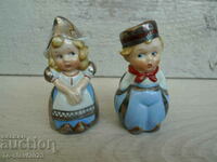 Old porcelain figurines - salt shakers