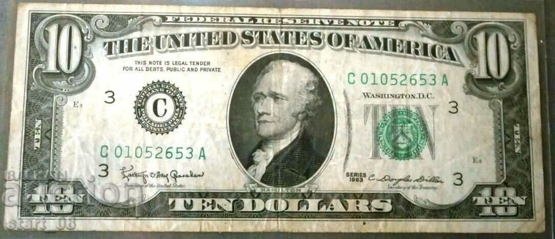 10 dollars 1963