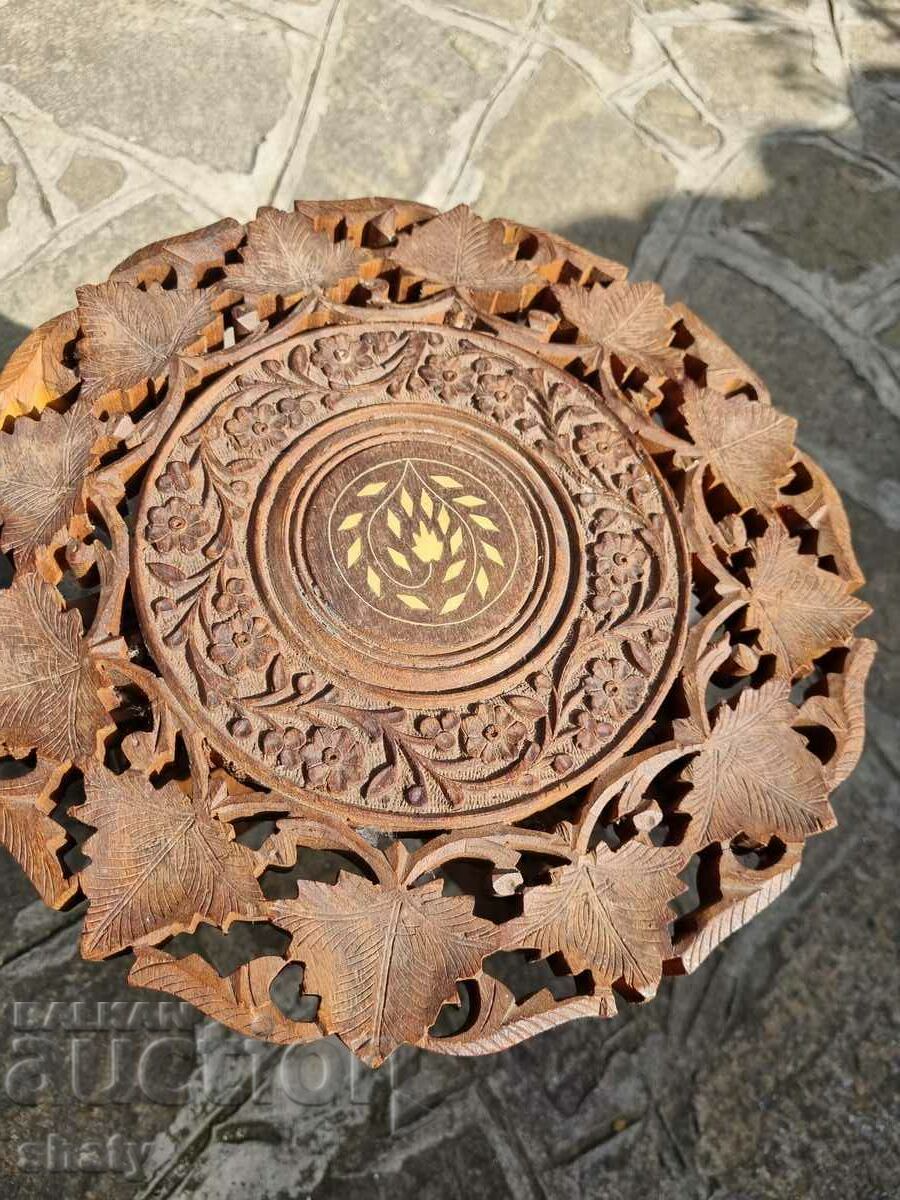 Auction Indian wooden table Auction Indian wooden table