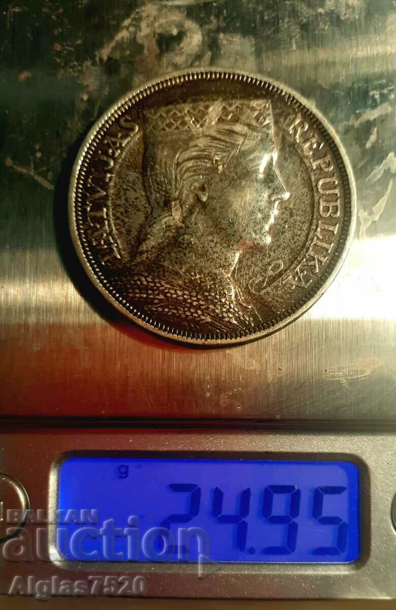 5 lats 1931 Latvia/silver/ - 5 5 lats 1931 Latvia/silver/ - 5