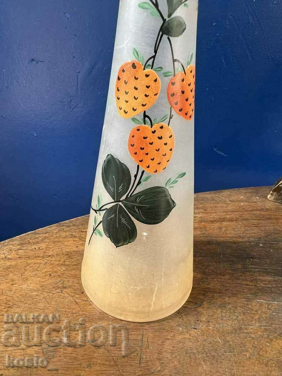 Old hand painted carafe bottle with price 30.00 BGN | € 15.34 Old hand painted carafe bottle with price 30.00 BGN | € 15.34