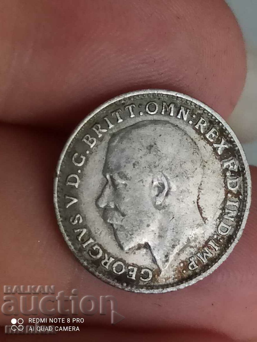 3 pence 1915 silver Great Britain with price 14.99 BGN | € 7.66 3 pence 1915 silver Great Britain with price 14.99 BGN | € 7.66