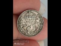 3 пенса 1925година сребро Великобритания