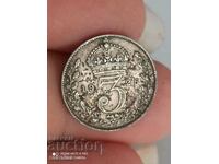 3 пенса 1925година сребро Великобритания