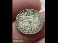 3 pence 1914 one silver Great Britain