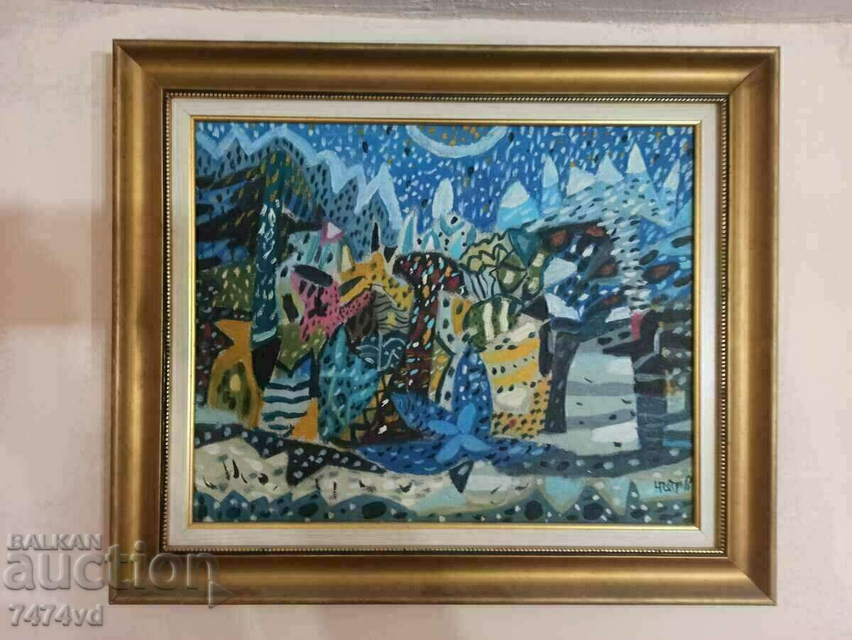 CHAVDAR PETROV'S PAINTING, NOT SHOWN FROM A PRIVATE COLLECTION! with price € 1500.00 | 2933.75 BGN CHAVDAR PETROV'S PAINTING, NOT SHOWN FROM A PRIVATE COLLECTION! with price € 1500.00 | 2933.75 BGN