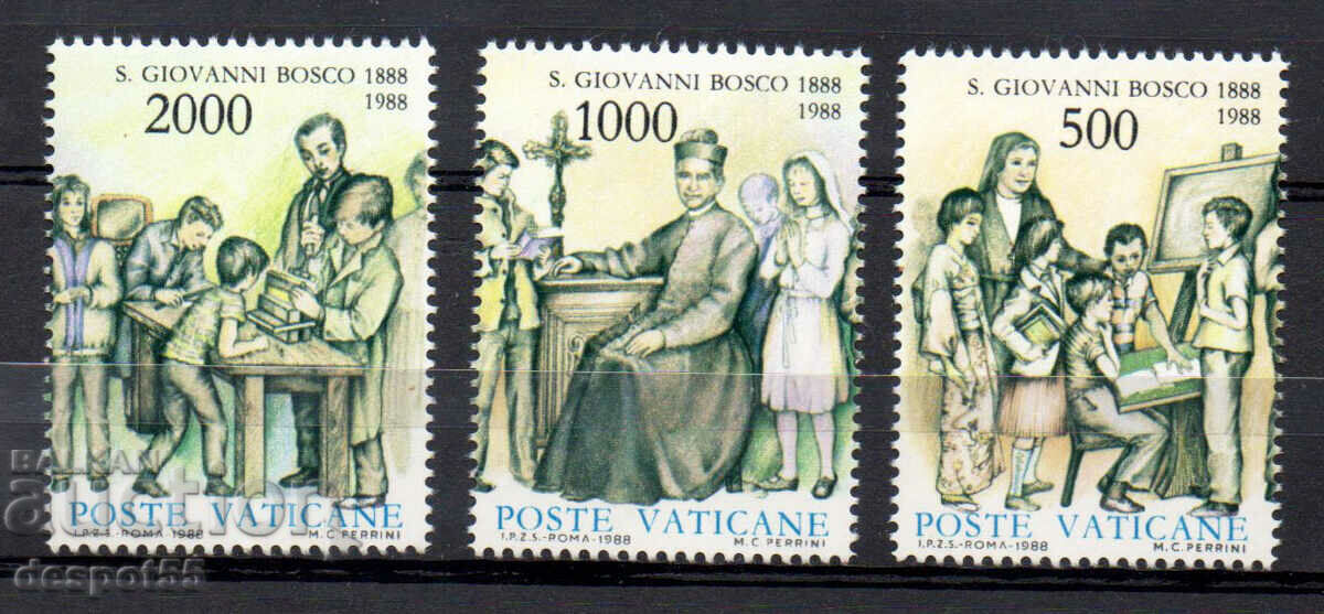 1988. Vaticanul. 100 de ani de la moartea lui Don Bosco.