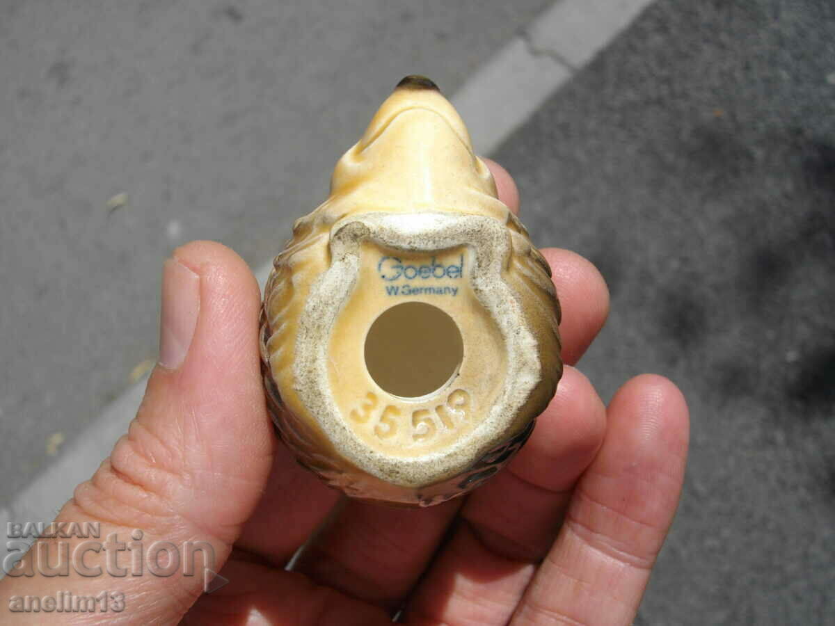 OLD PORCELAIN HEDGEHOG GOEBEL W. GERMANY - 5 OLD PORCELAIN HEDGEHOG GOEBEL W. GERMANY - 5