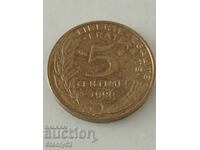 French 5 cents from 1996