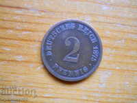 2 Pfennig 1875 - Germany ( B )