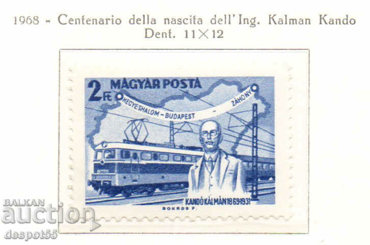 1968. Hungary. Kalman Kando, 1869-1931.