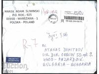 Traveled envelope - registered letter 2023 from Poland