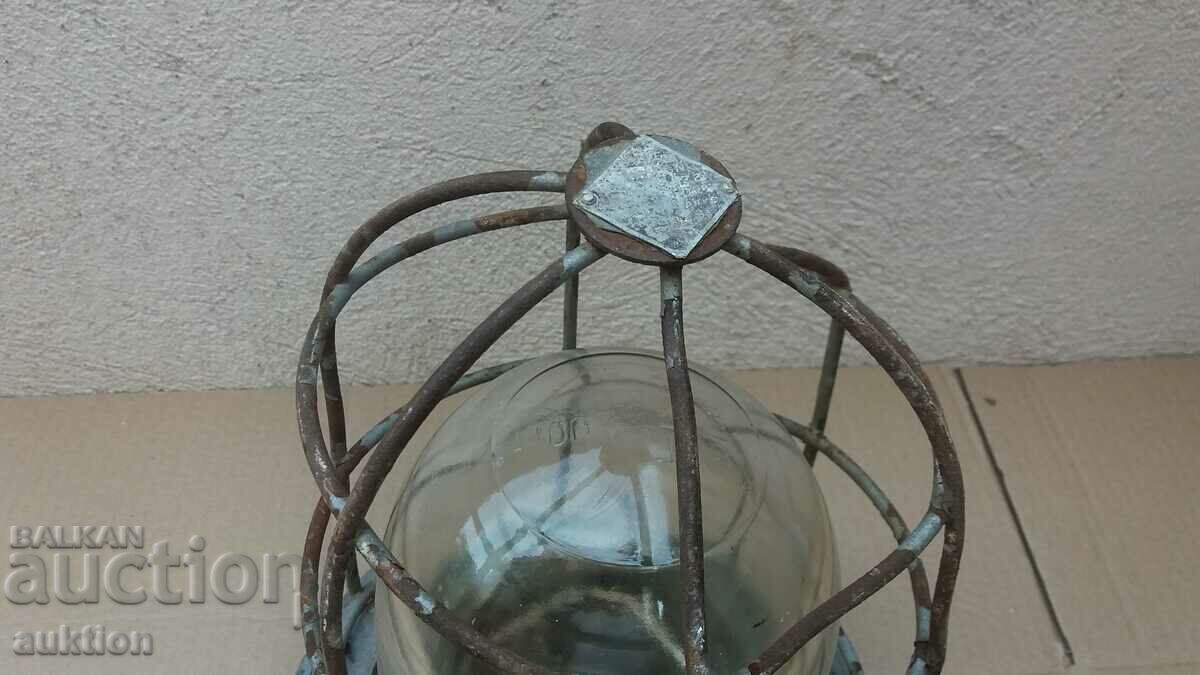 Auction  MASSIVE INDUSTRIAL LAMP, LANTERN