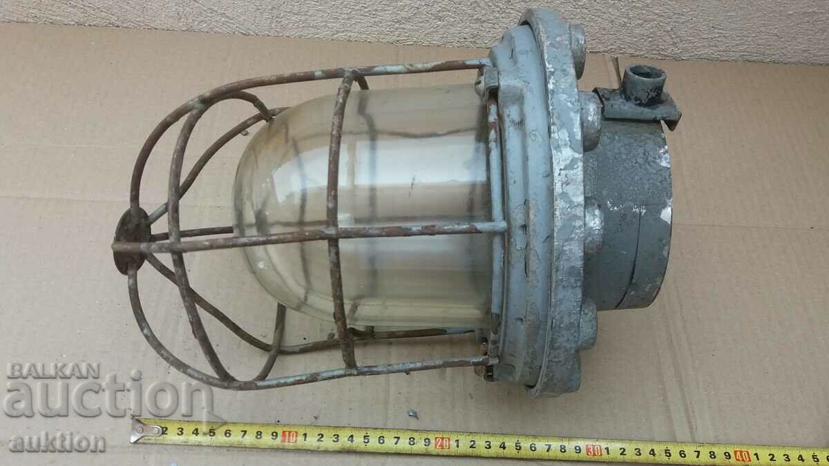 MASSIVE INDUSTRIAL LAMP, LANTERN - 6